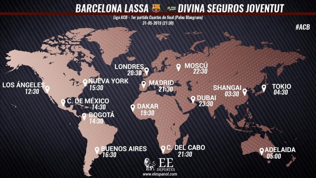 Horario Barcelona Lassa - Divina Seguros Joventut