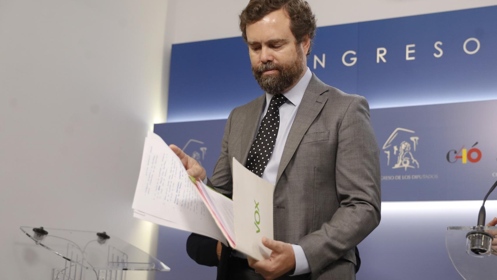 Espinosa de los Monteros, en el Congreso de los Diputados.