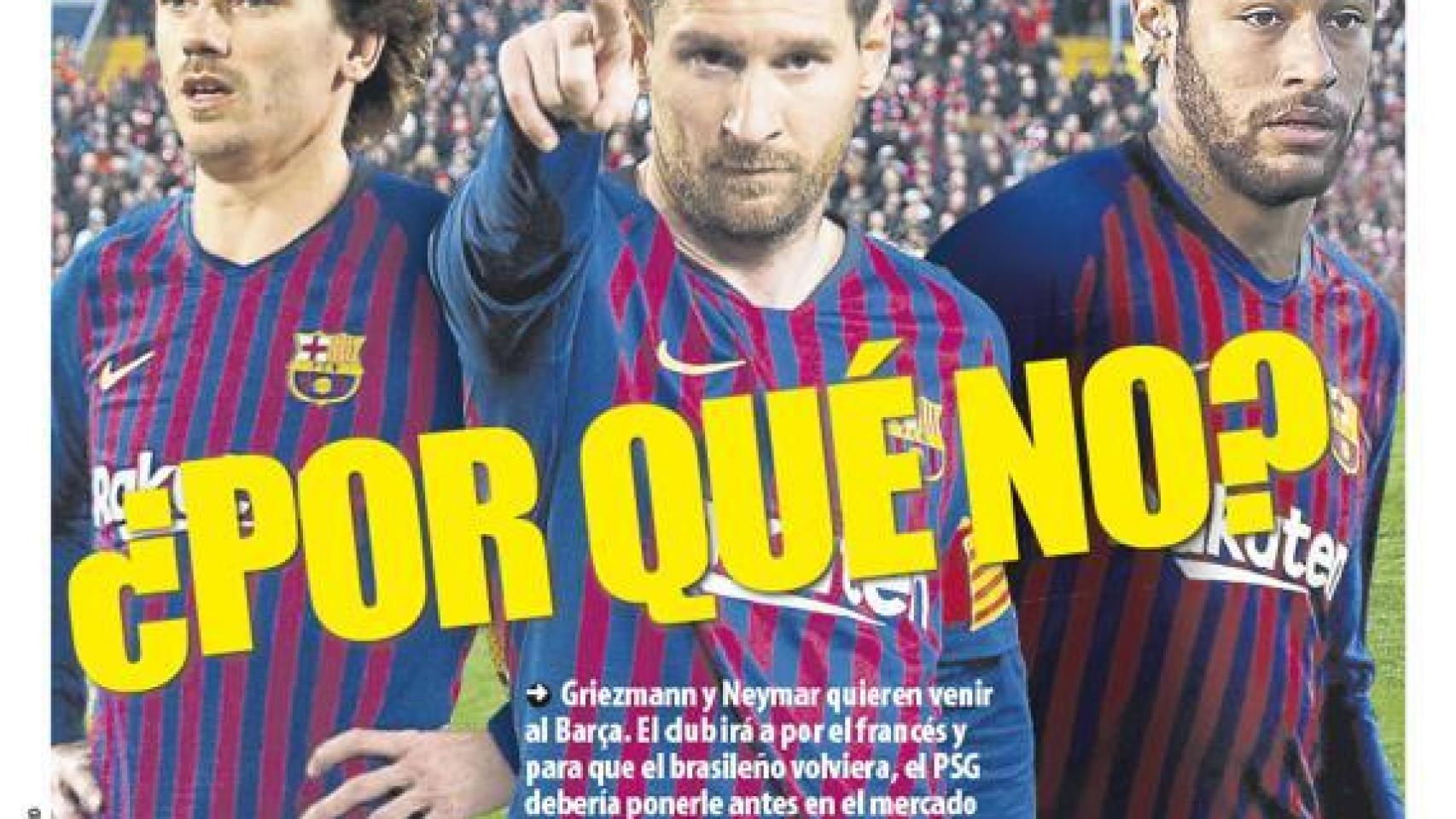 La portada del diario Mundo Deportivo (01/06/2019)