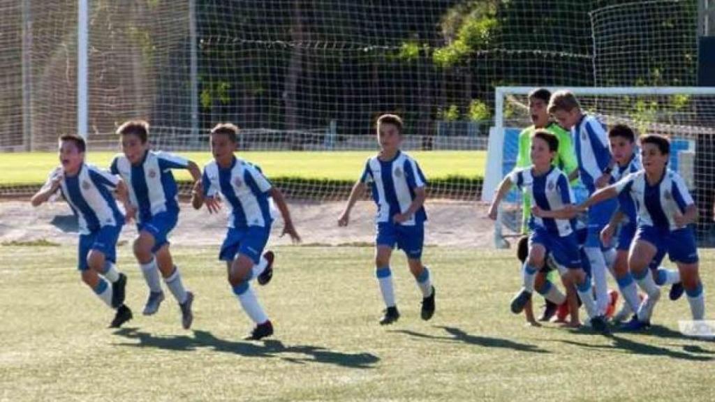 Los alevines del Espanyol en la Danone Nations Cup