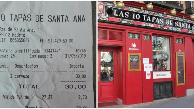 30 euros por dos cañas: tomadura de pelo viral a un hincha inglés en el centro de Madrid