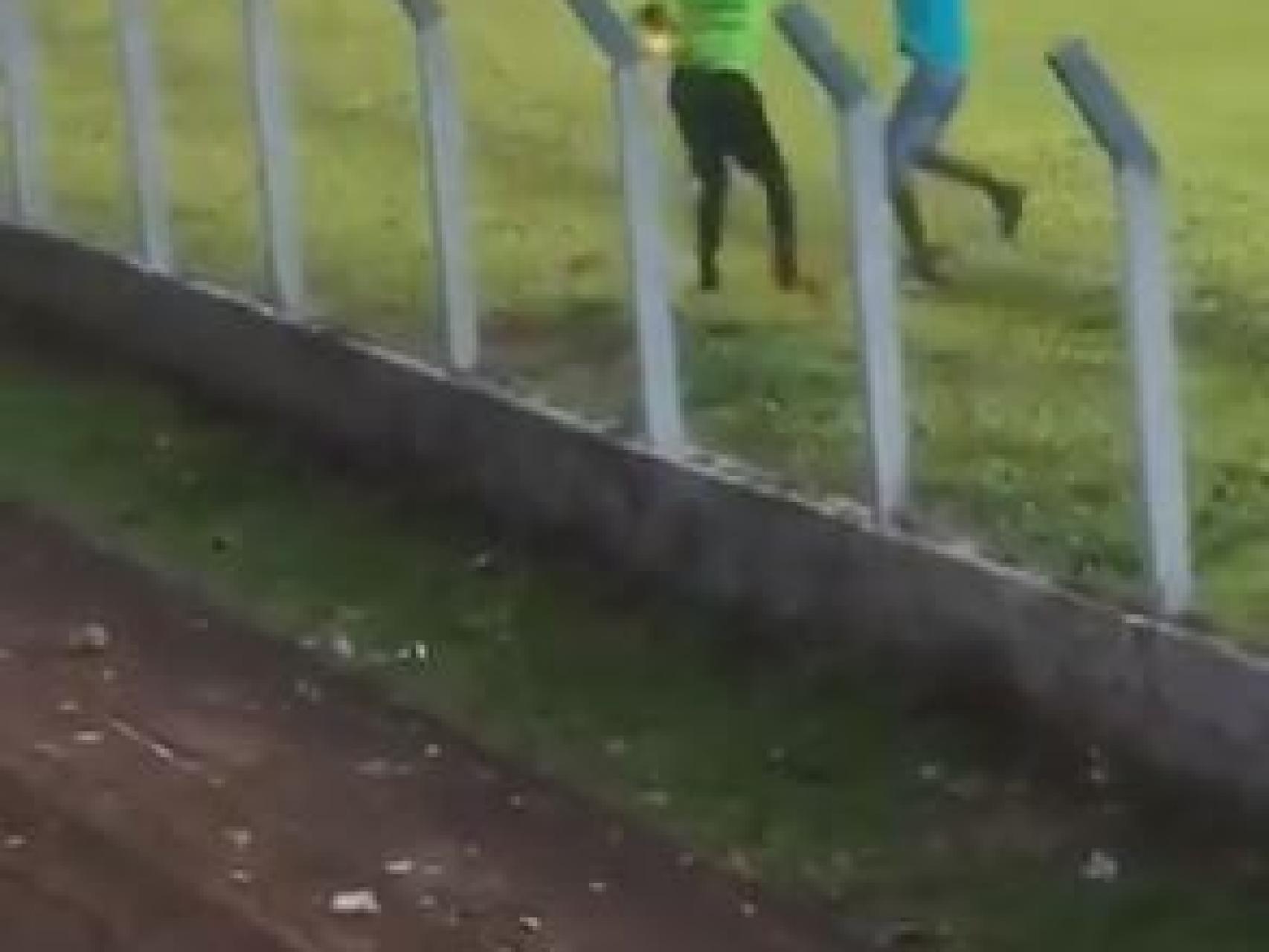 Un árbitro golpea a una aficionado tras ser atacado