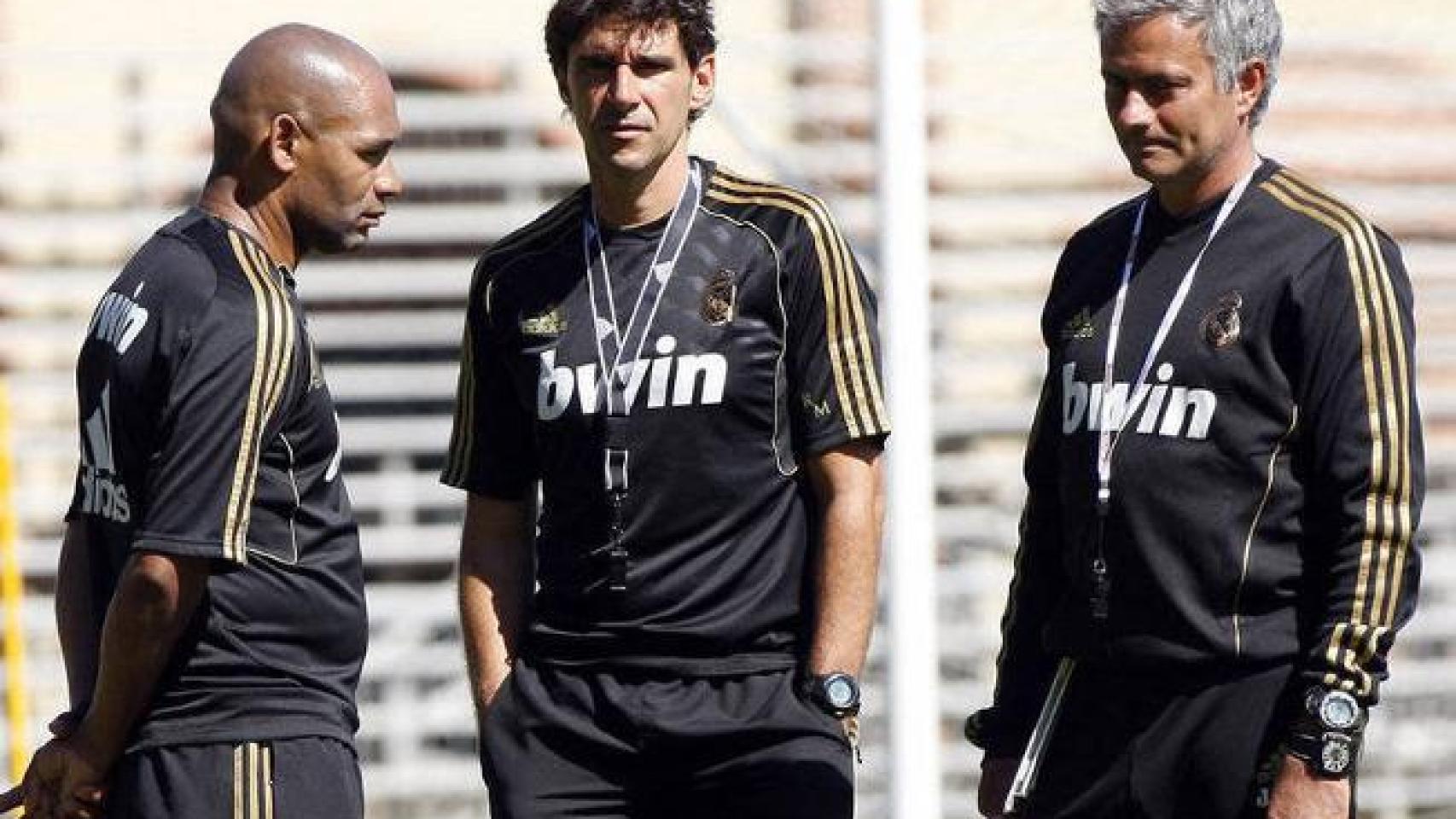 Mourinho, Morais y Karanka, en el Real Madrid