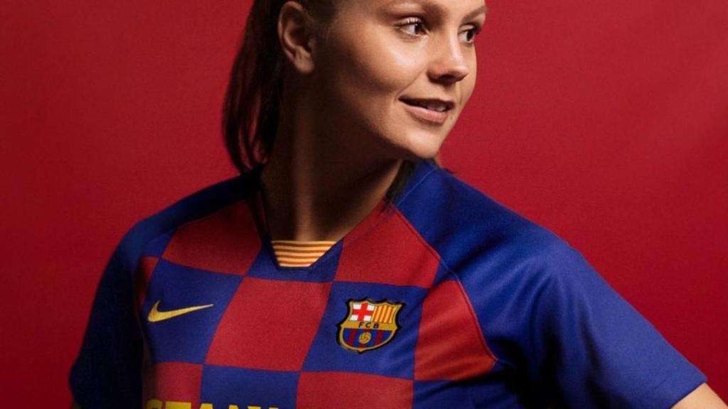 Lieke Martens, con la equipación del Barcelona 2019/2020. Foto: fcbarcelona.es