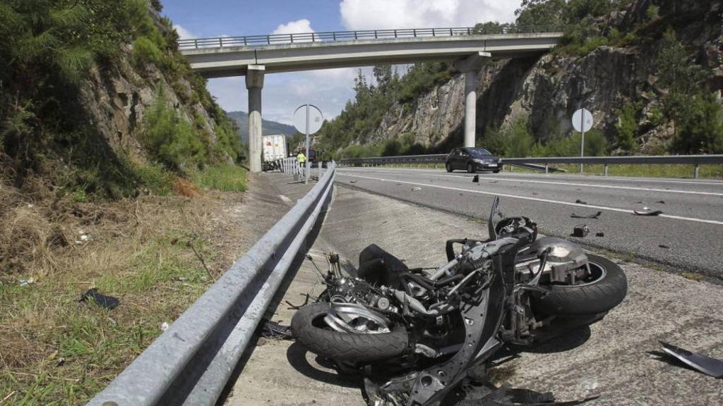 Accidente de moto.