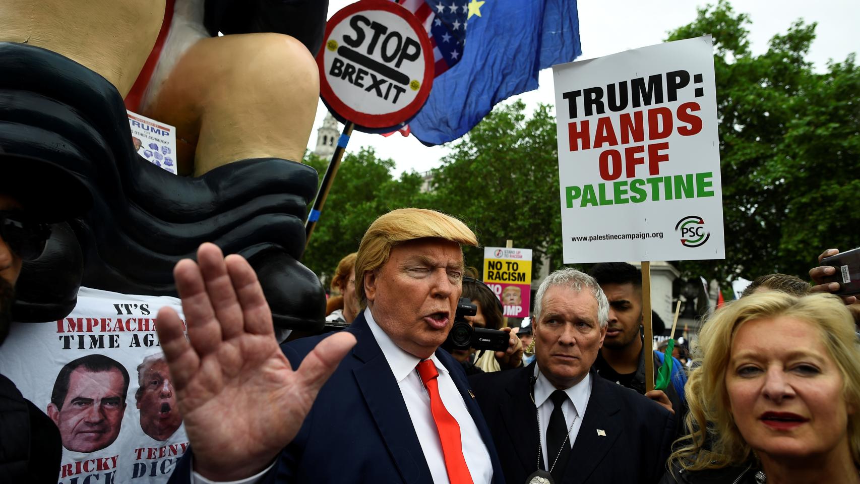 Londres se manifiesta contra Trump