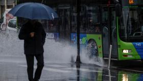 Lluvias en el País Vasco. EFE/Juan Herrero.