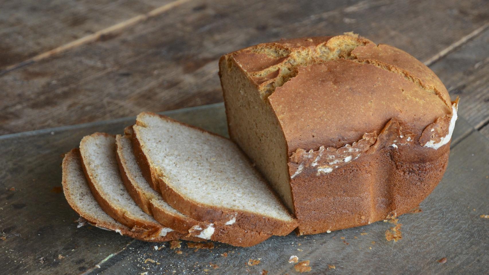 Un pan de molde tradicional libre de gluten.