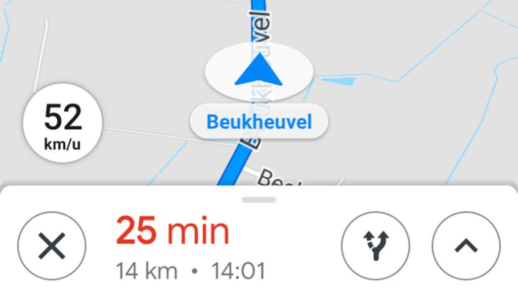 Google Maps muestra la velocidad a la que vas y el límite de la vía