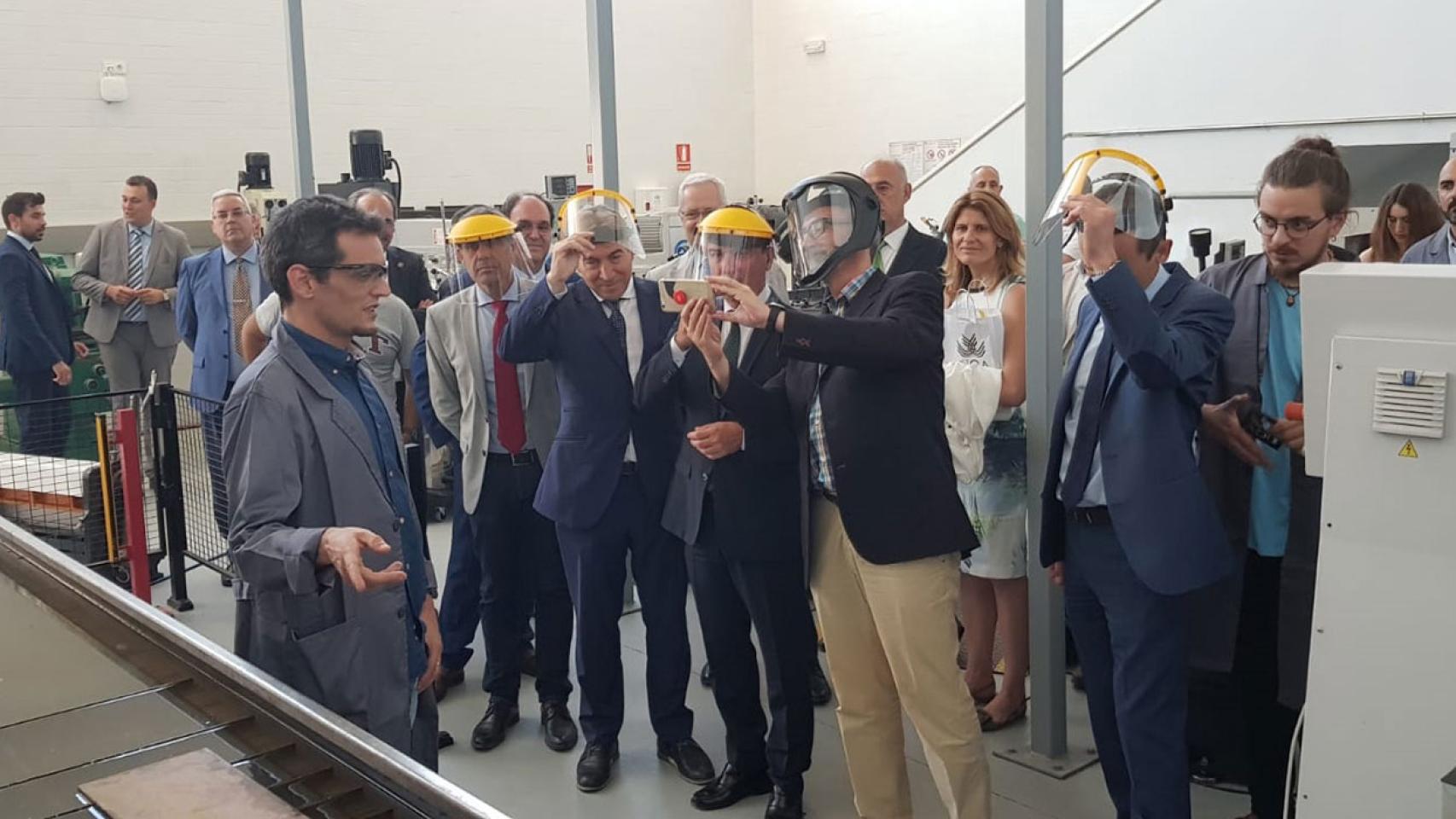 Pedro Duque en su visita a la Universidad de Cádiz.