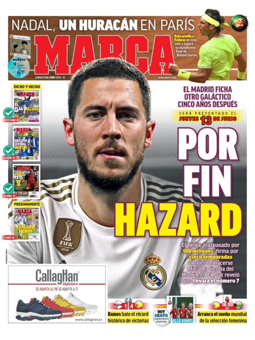 Portada diario MARCA (08/06/2019)