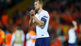 Harry Kane, en un partido de la selección de Inglaterra. Foto: Twitter (@HKane)