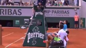 Bronca entre Djokovic y el juez de silla