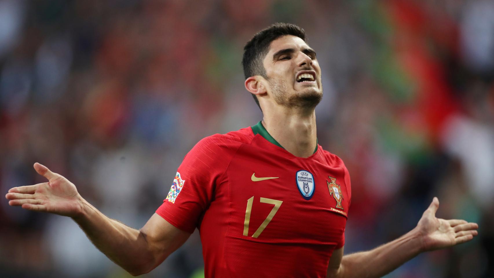 Guedes, en la final de la UEFA Nations League entre Portugal y Holanda