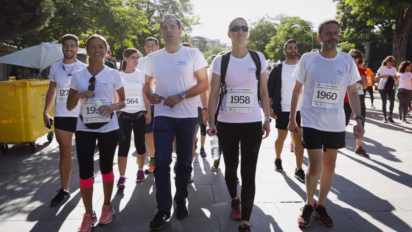 Aguado en la carrera contra la violencia de género este domingo en Madrid