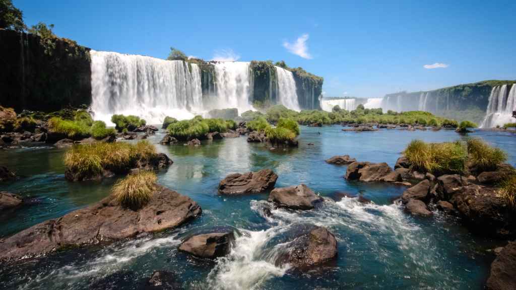 Las Cataratas de Iguazú, lugar de rodaje de la película 'La Misión'.