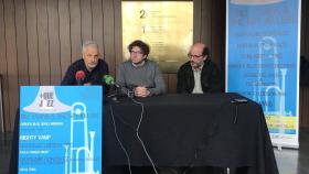 José Méndez y Alberto Mella, directores del festival yJosé Manuel Sande, Concejal de Culturas de A Coruña