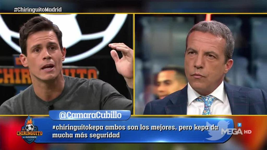 Edu Aguirre en El Chiringuito. Foto: (@elchiringuitotv)