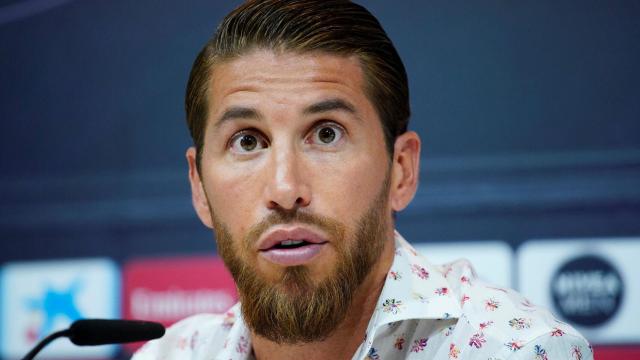 Sergio Ramos en una rueda de prensa.