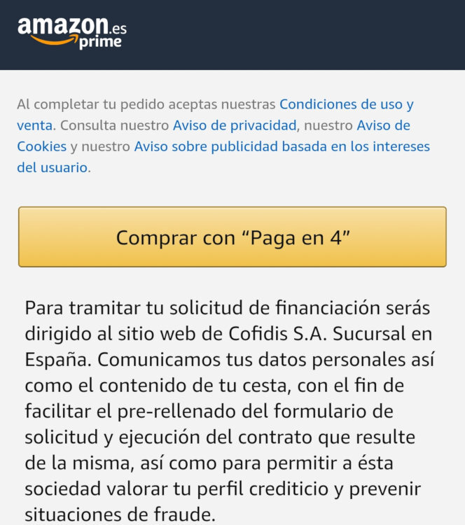 Se puede pagar por transferencia en amazon online