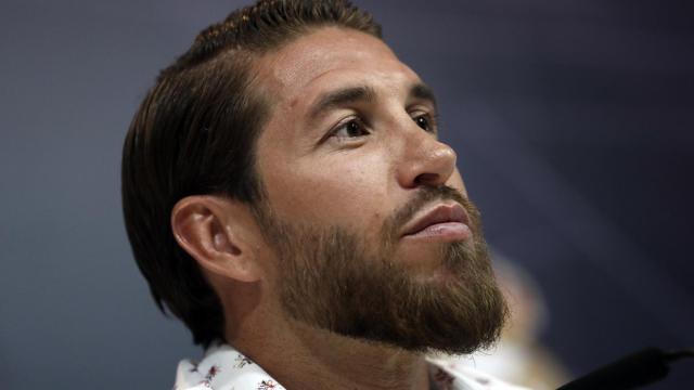 Sergio Ramos en una rueda de prensa.