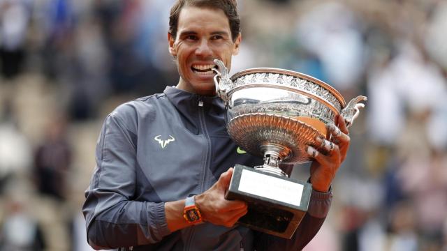 Nadal, tras conquistar su 12º Roland Garros