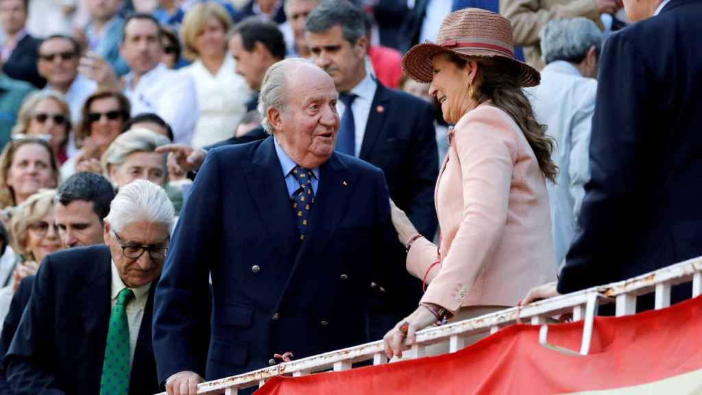 El rey Juan Carlos y la Infanta Elena