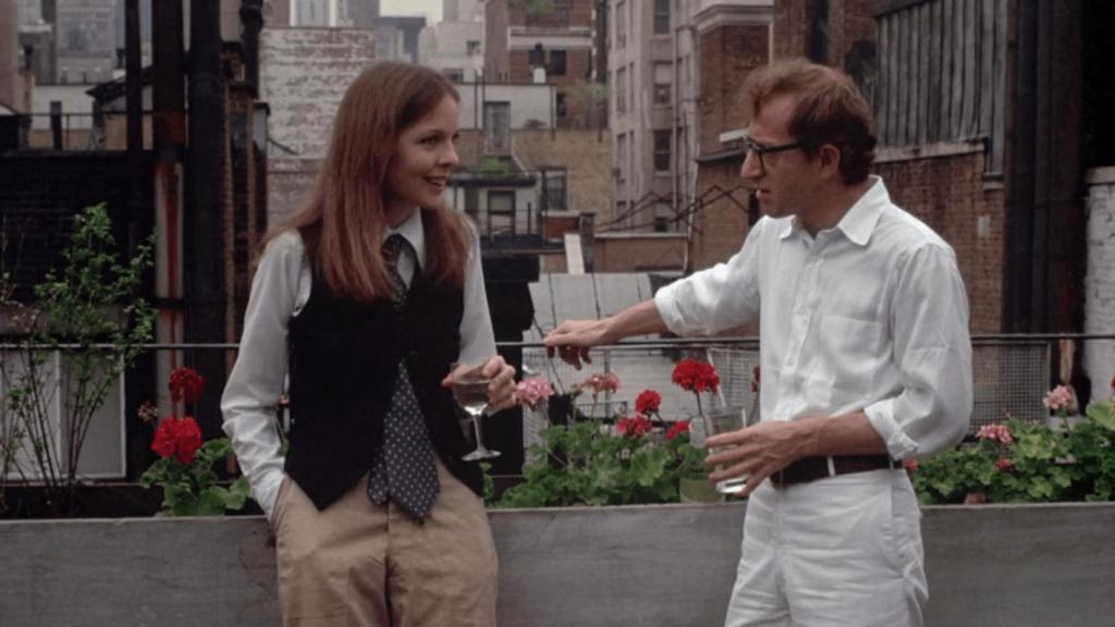 Diane Keaton y Woody Allen en Annie Hall.