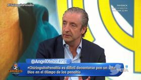 Josep Pedrerol en El Chiringuito. Foto: Twitter. (@elchiringuitotv)