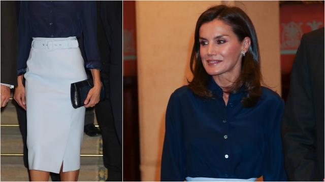 La reina Letizia ha asistido al pleno de la Real Academia Española.