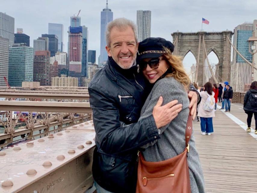 Belinda Washington y su marido Luis Lázaro en la ciudad de Nueva York.