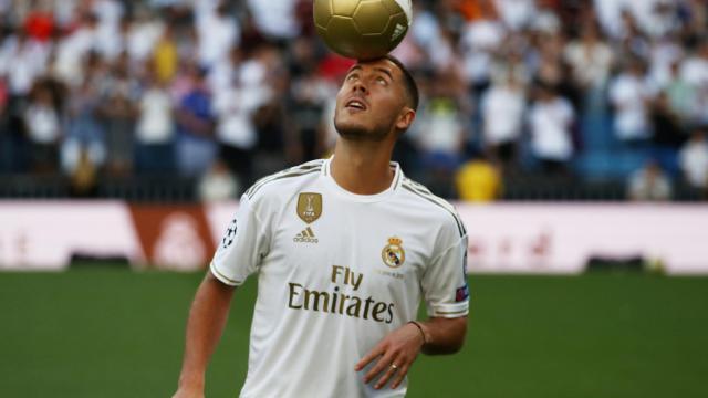 Eden Hazard pisa el Santiago Bernabéu por primera vez con la camiseta del Real Madrid