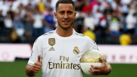 Eden Hazard pisa el Santiago Bernabéu por primera vez con la camiseta del Real Madrid