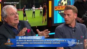 Jorge D'Alessandro en El Chiringuito. Foto: Twitter (@elchiringuitotv)