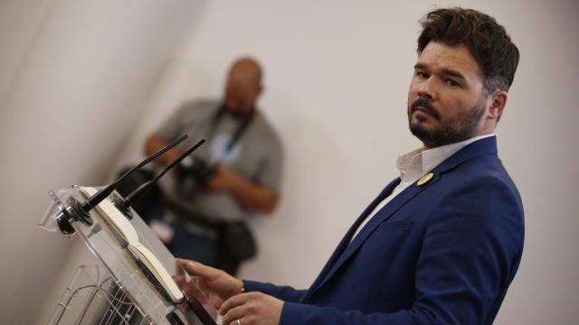 Gabriel Rufián, portavoz de ERC, este jueves en el Congreso de los Diputados.