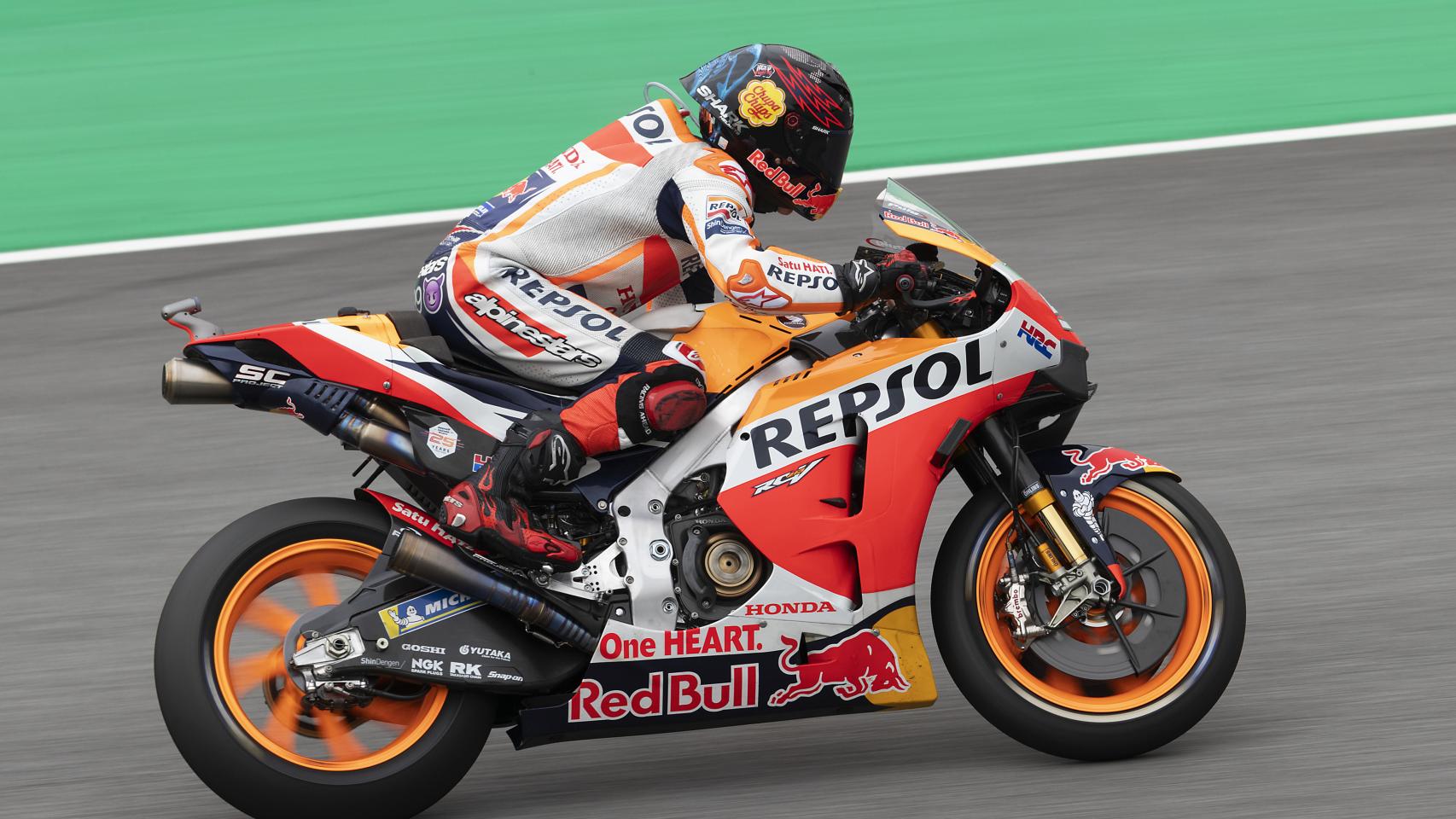 Jorge Lorenzo, durante la primera jornada de entrenamientos del Gran Premio de Cataluña.