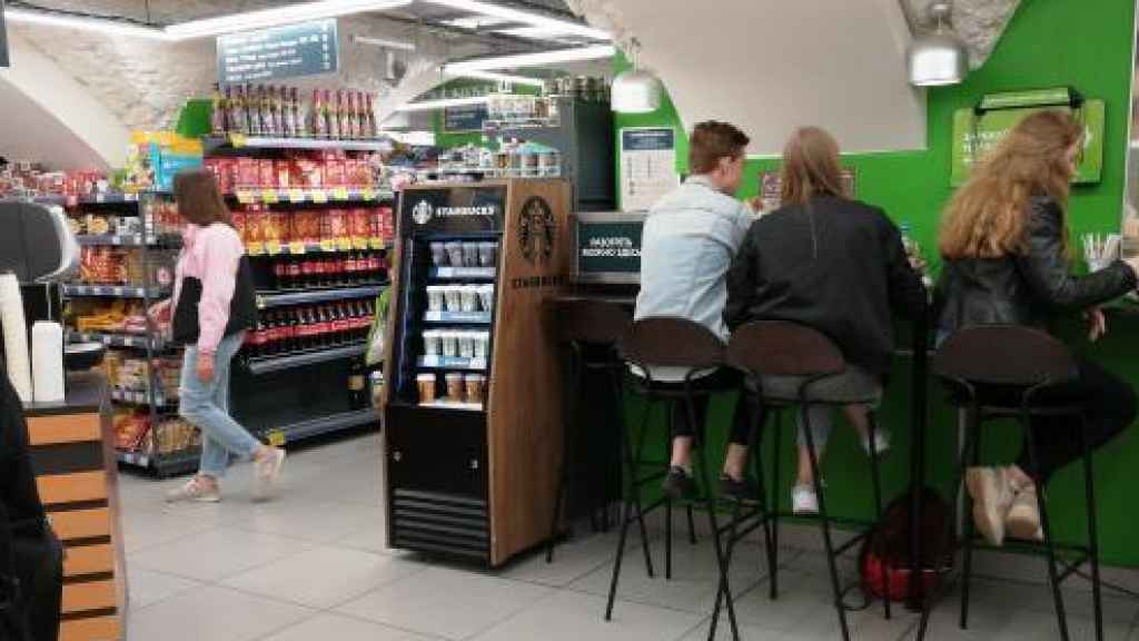 Un supermercado Perekrestok en San Petersburgo (Rusia).