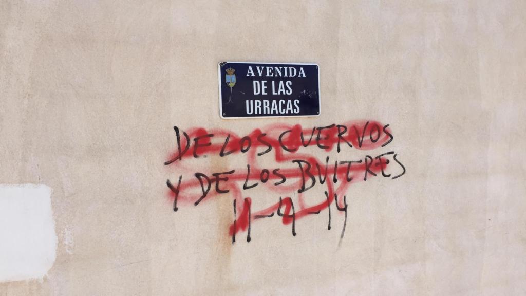 Pintada en la Avenida de las Urracas