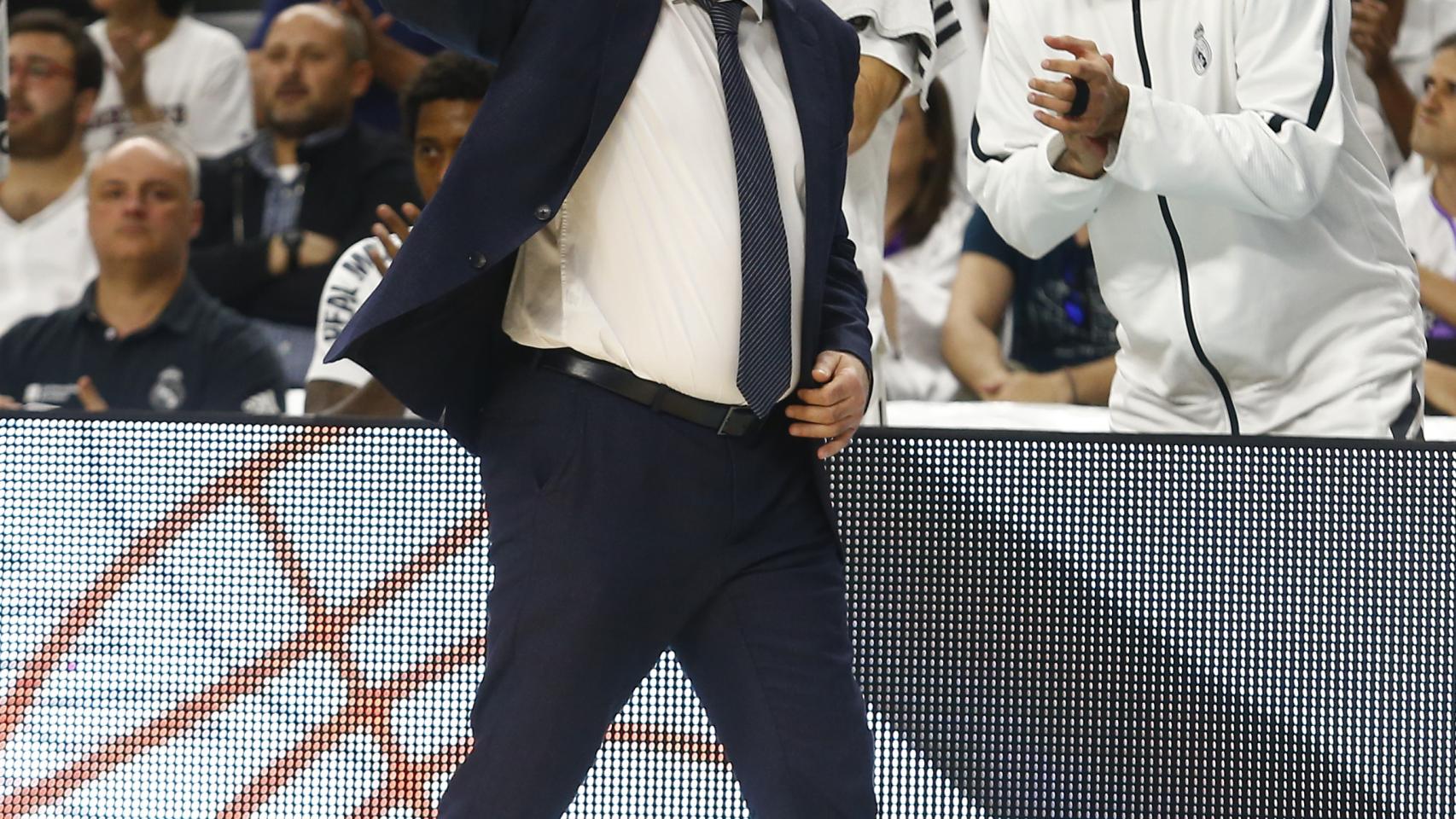 Pablo Laso en la final de la Liga ACB