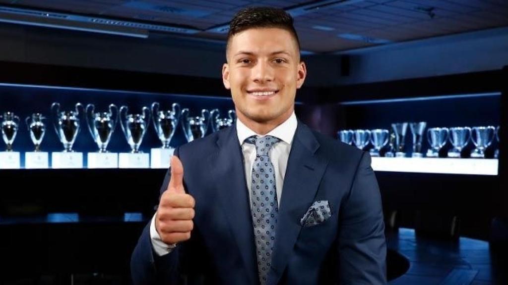 Jovic en su entrevista con el Real Madrid