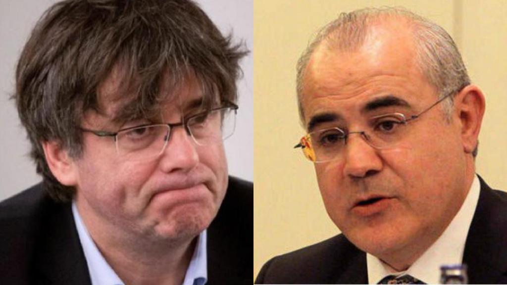 El ex presidente de la Generalitat Carles y Puigdemont y el juez del tribunal supremo Pablo Llarena.