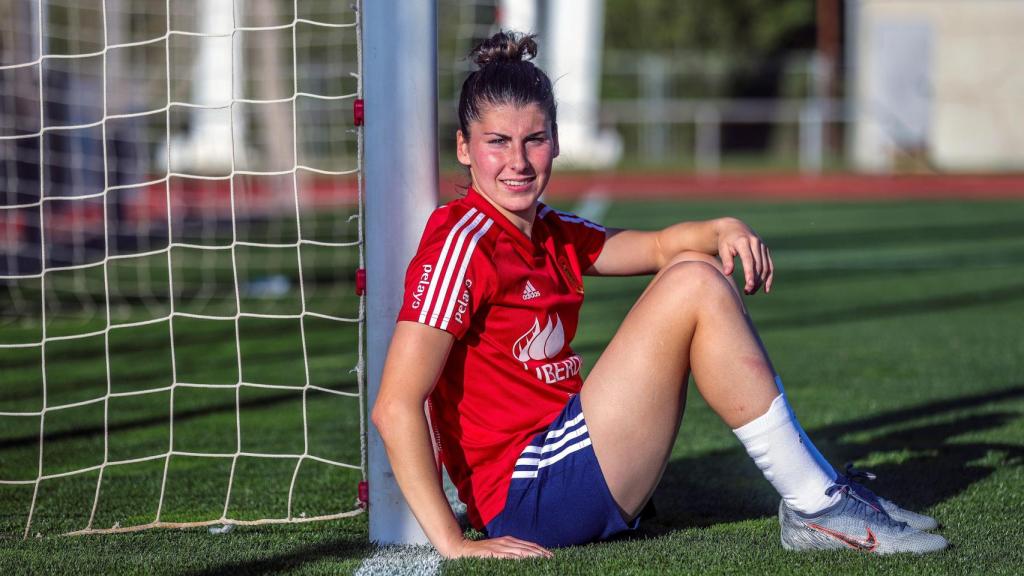 Lucía García, jugadora de la selección española de fútbol femenino