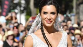 Espectacular Pilar Rubio en su boda ayer en Sevilla