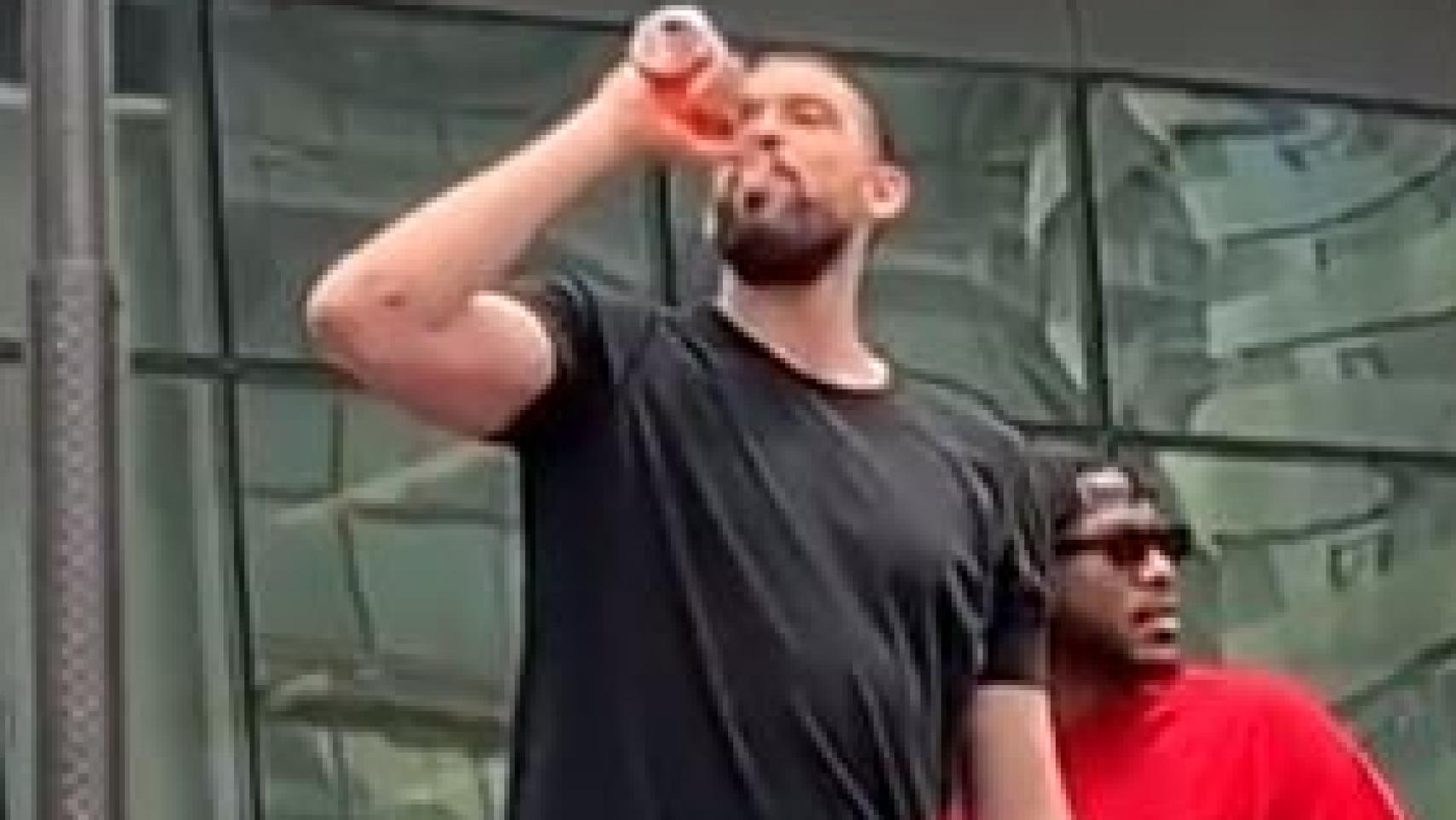 Marc Gasol celebra el campeonato de los Toronto