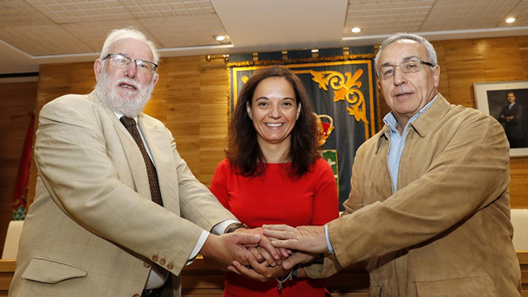 Sara Hernández, Carlos Berzosa y Alejandro Blanco. Foto: coe.es