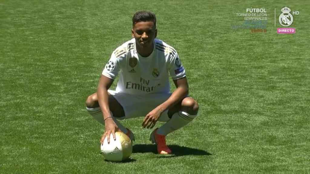 Rodrygo en la presentación