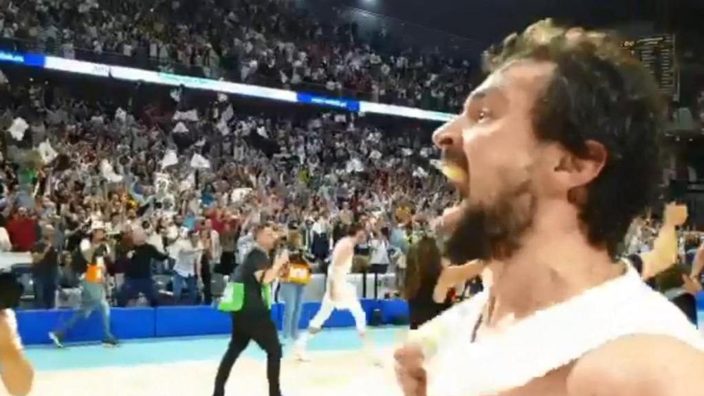 La locura de Sergio Llull tras el triple ganador de Carroll