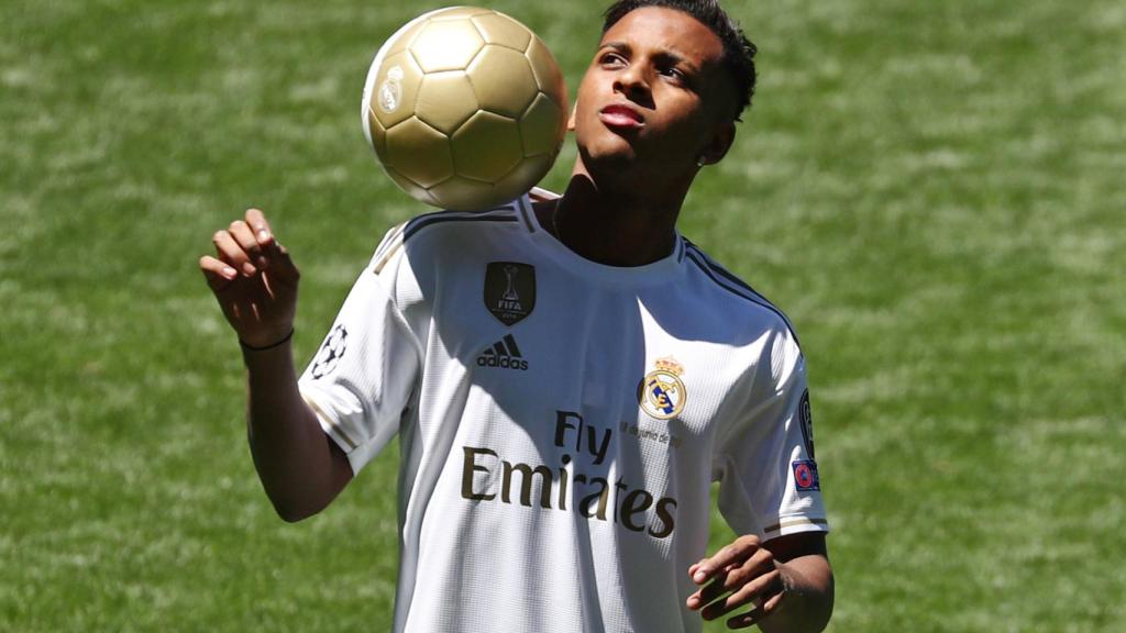 Rodrygo Goes, en el Santiago Bernabéu con la camiseta del Real Madrid