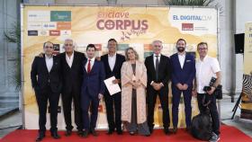 El equipo de EL DIGITAL CLM este lunes durante el III Enclave Corpus en Toledo