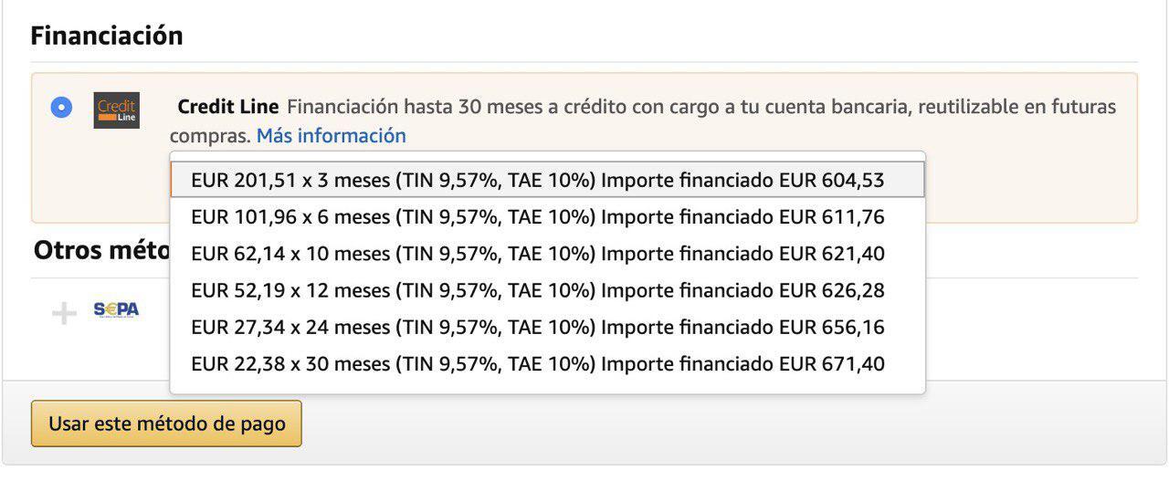 Como pagar a plazos en Amazon gracias a las nuevas opciones de financiacion